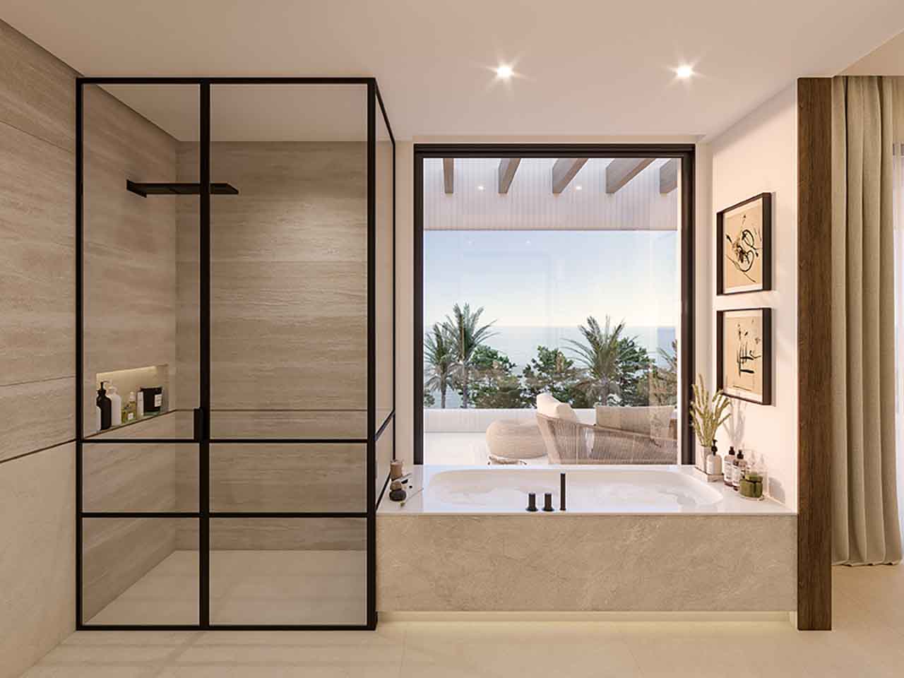 Exclusiva residencial ubicada en primera línea de playa en Las Chapas, Marbella