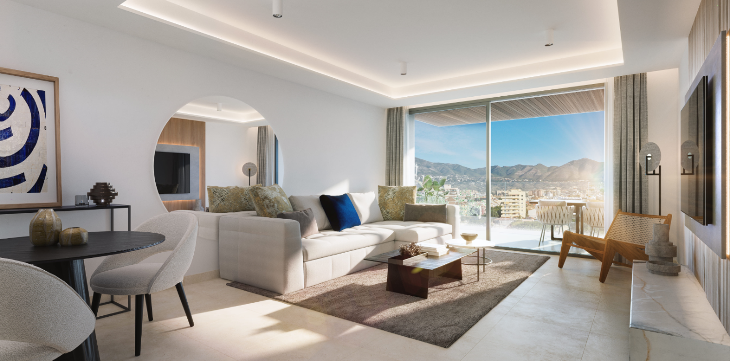 Résidences de luxe au design moderne, harmonieusement intégrées dans leur environnement à Fuengirola, Malaga