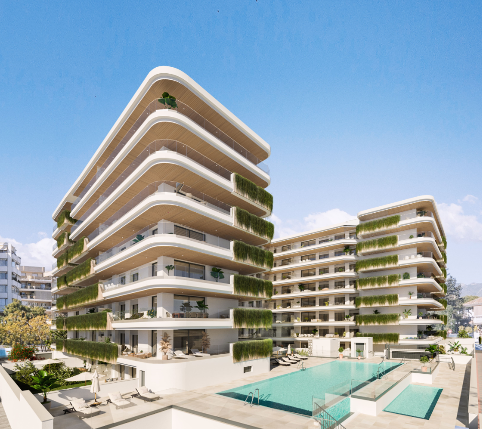 Résidences de luxe au design moderne, harmonieusement intégrées dans leur environnement à Fuengirola, Malaga