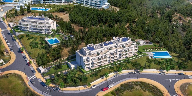 Complejo residencial cerrado, Mijas, Málaga. Todas las viviendas cuentan con plaza de garaje y trastero