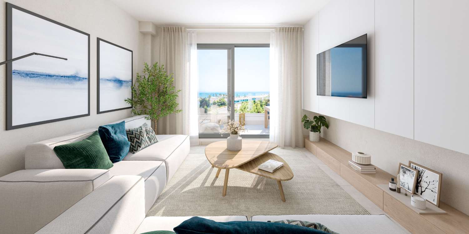 Complejo residencial cerrado, Mijas, Málaga. Todas las viviendas cuentan con plaza de garaje y trastero