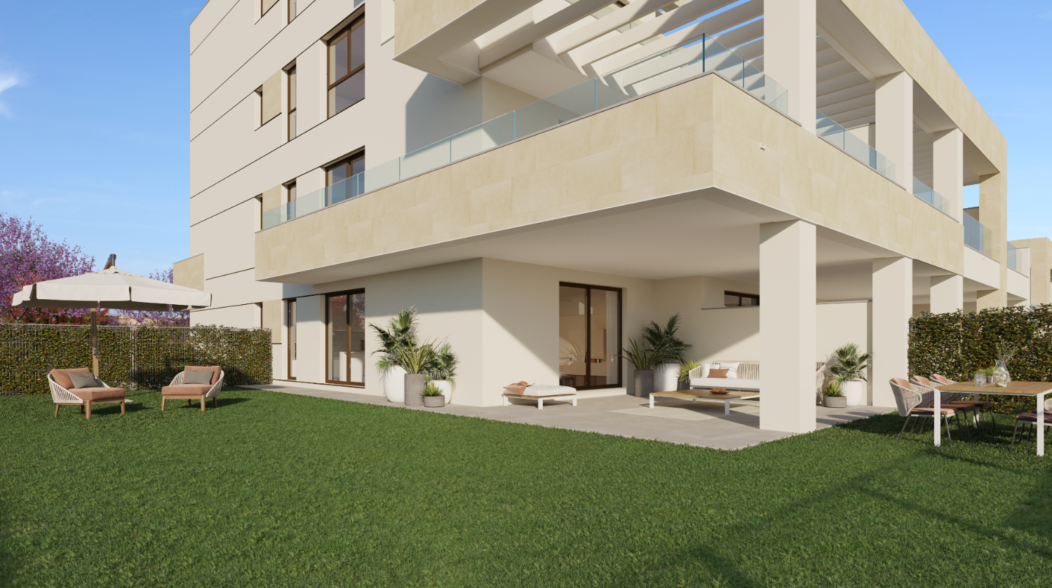 El complejo residencial se encuentra en una excelente ubicación en la zona de arroyo Enmedio, Estepona, a pocos minutos de la playa