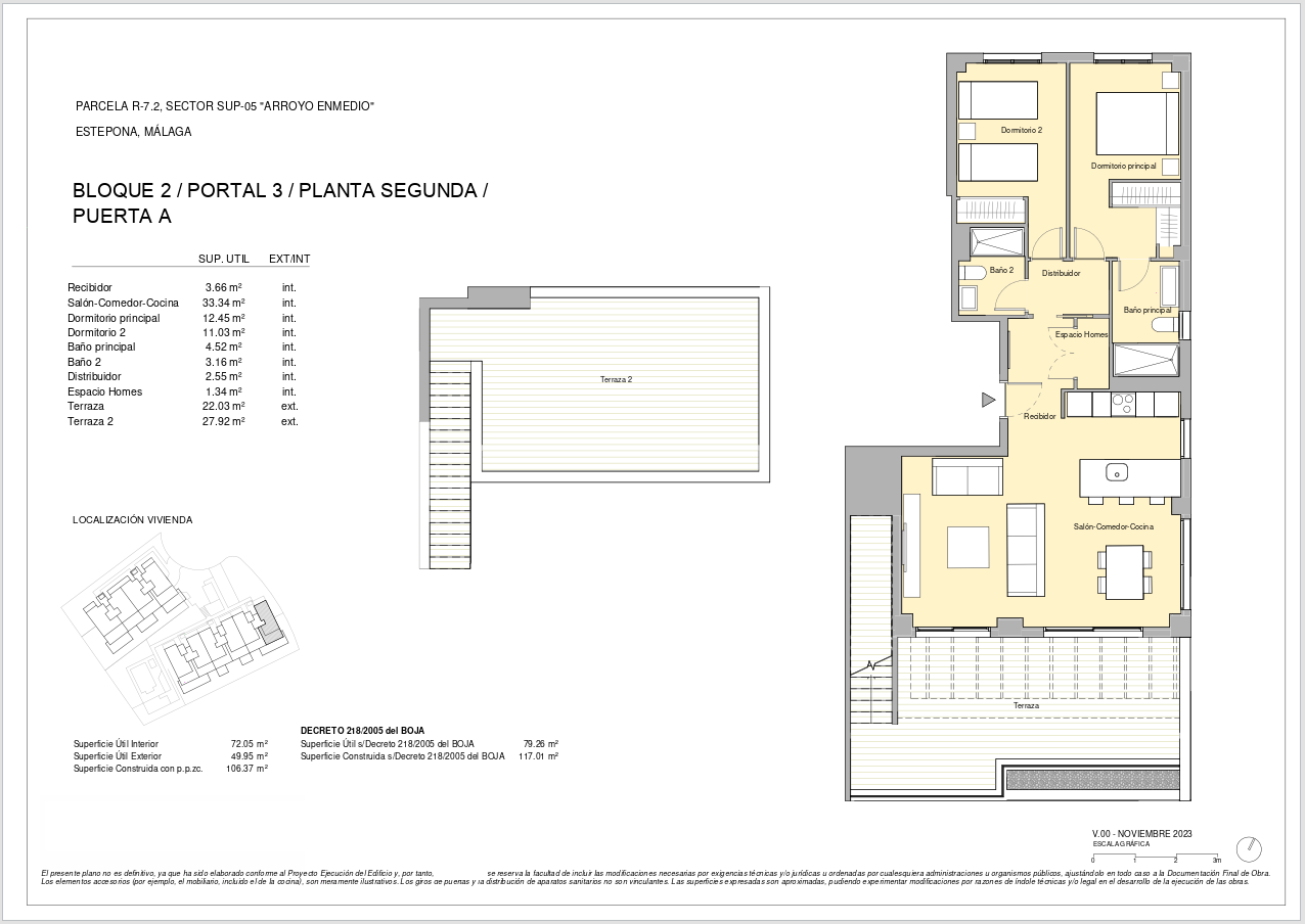 El complejo residencial se encuentra en una excelente ubicación en la zona de arroyo Enmedio, Estepona, a pocos minutos de la playa