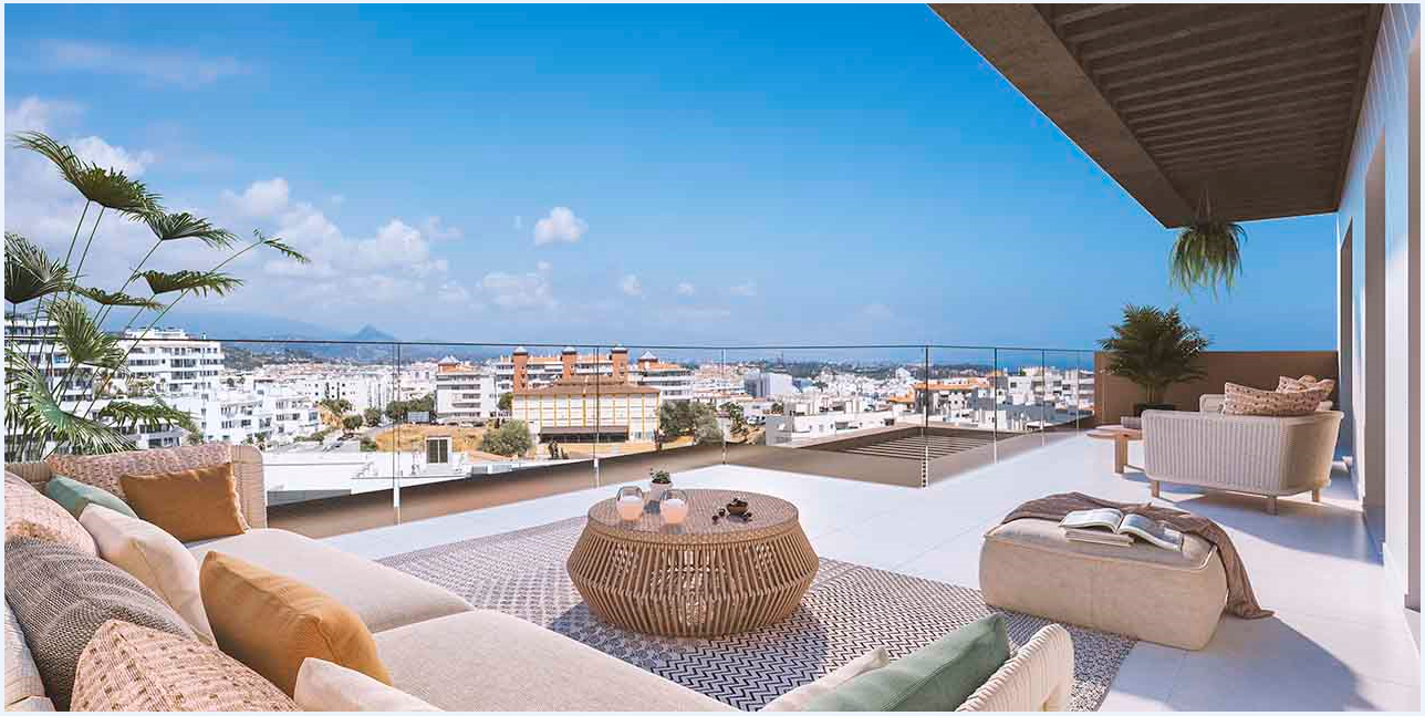 Residencial ubicado a escasos minutos de la playa, el corazón urbano y el puerto deportivo de Estepona