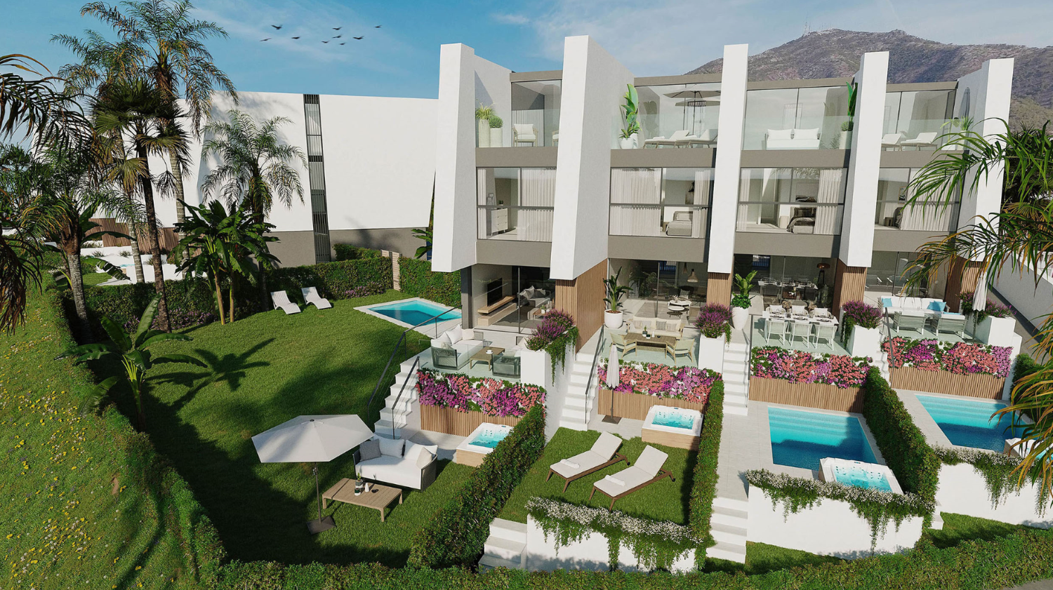 Este nuevo residencial en Fuengirola parece ser una verdadera joya para aquellos que buscan una experiencia de vida exclusiva frente al Mediterráneo