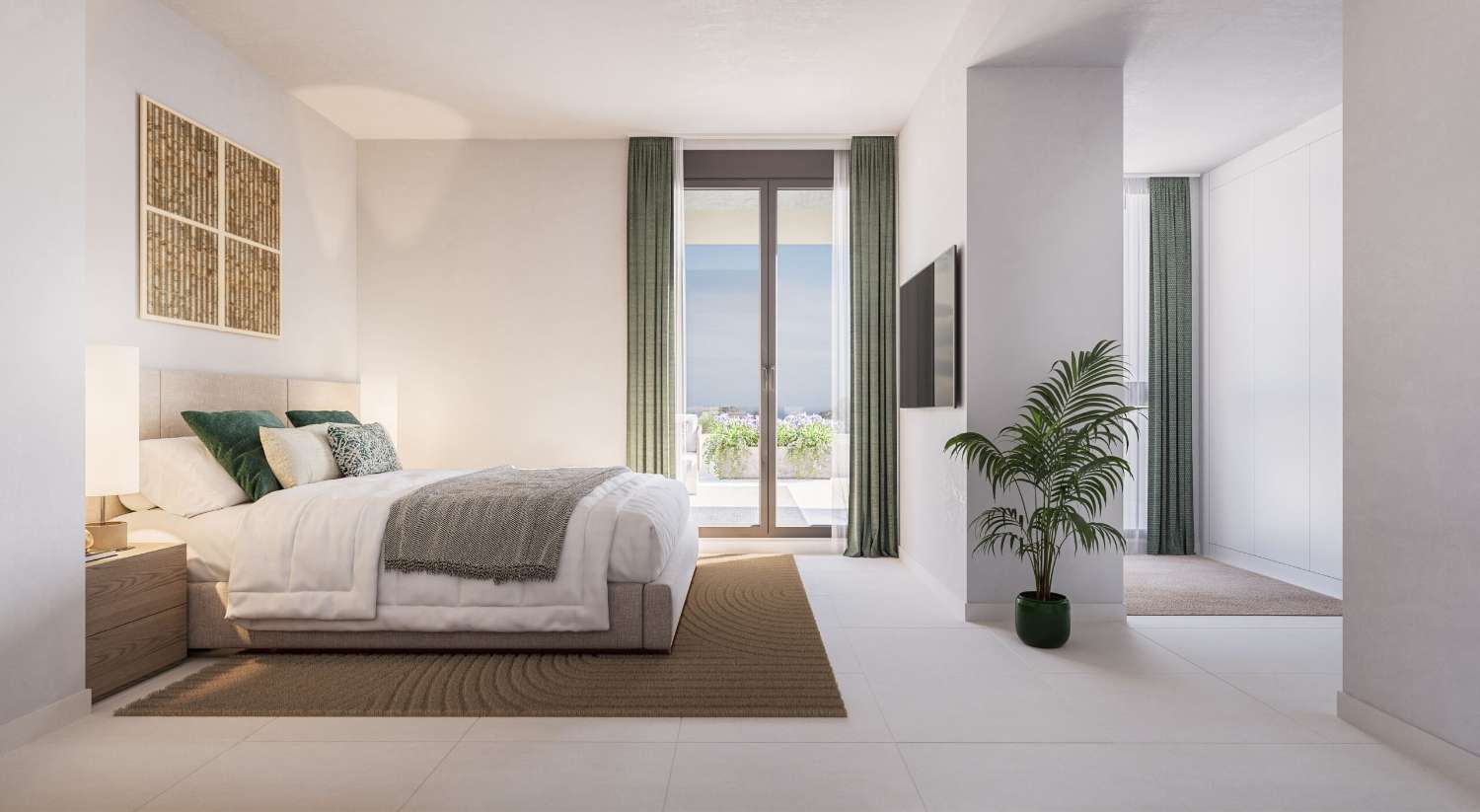 Es un complejo residencial con un diseño contemporáneo y moderno, Estepona