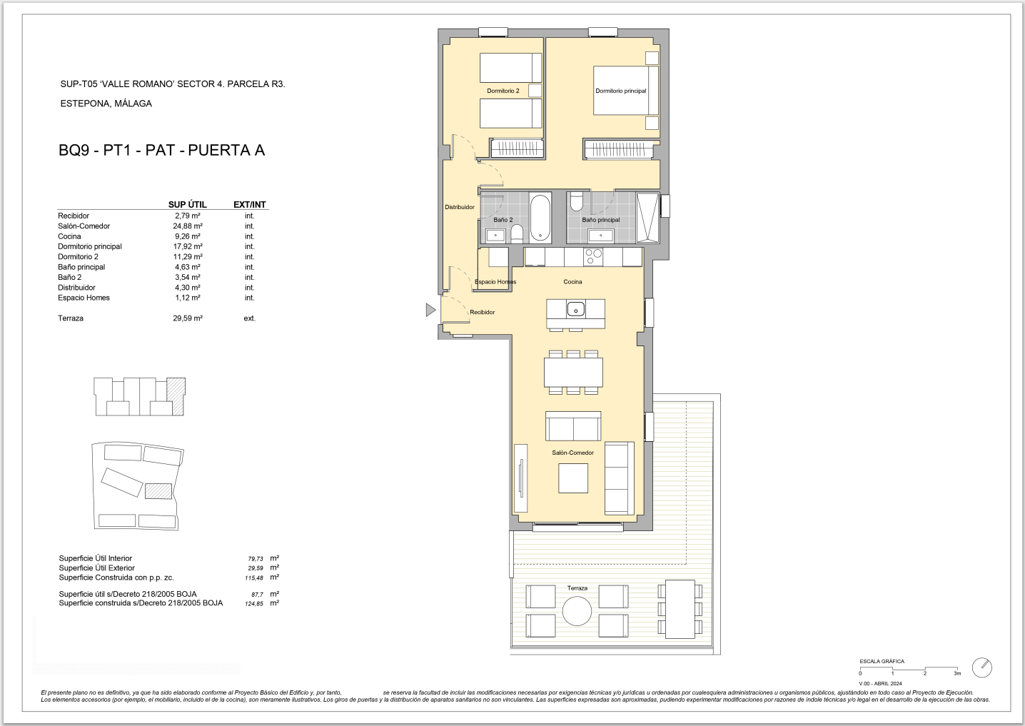 Es un complejo residencial con un diseño contemporáneo y moderno, Estepona